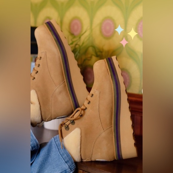 Bearpaw Retro Quinn Boots In Iced Coffee Size 10 - Picture 3 of 15